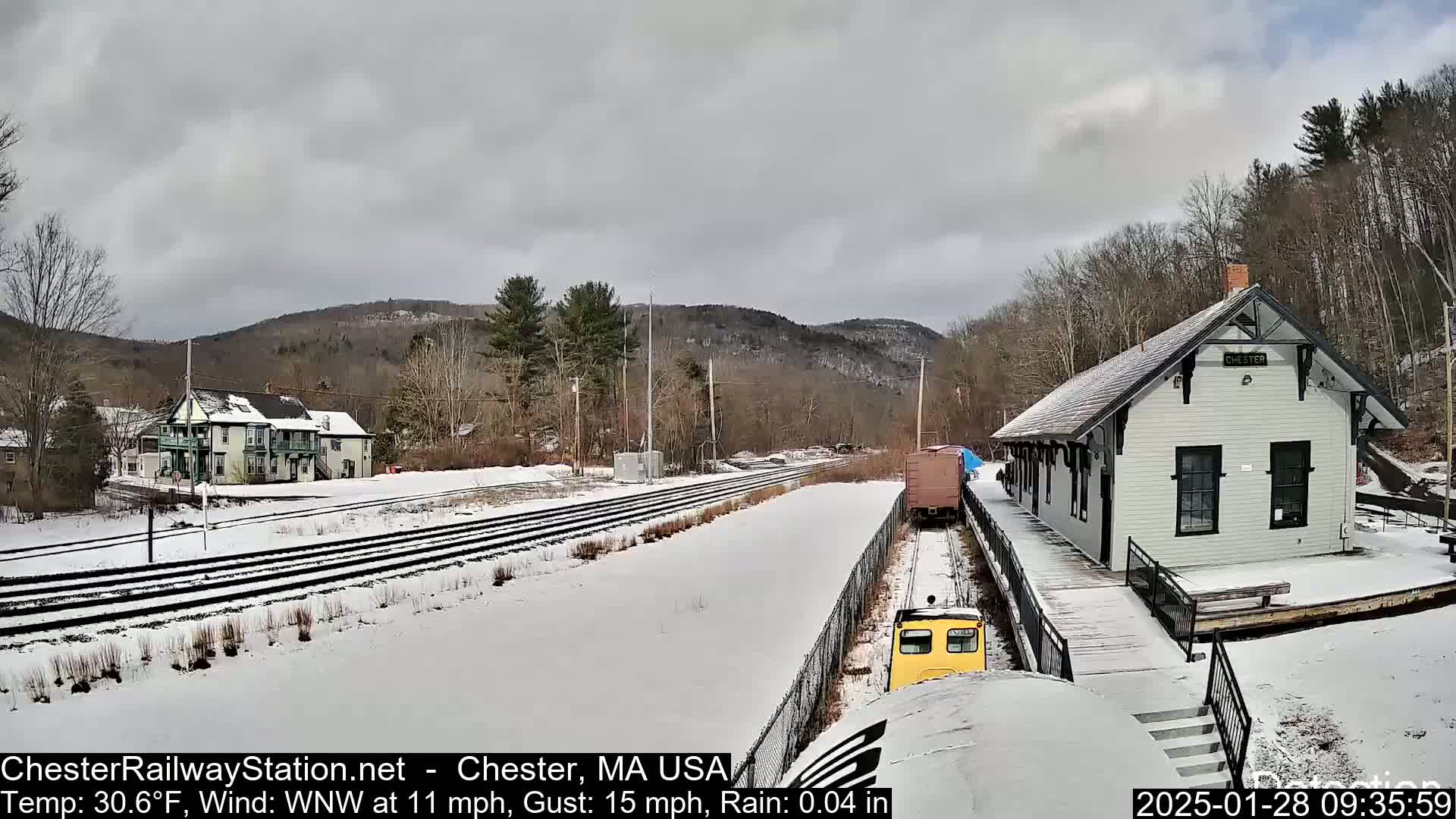 Chester Railway Station Live  Cam - Massachusetts, USA