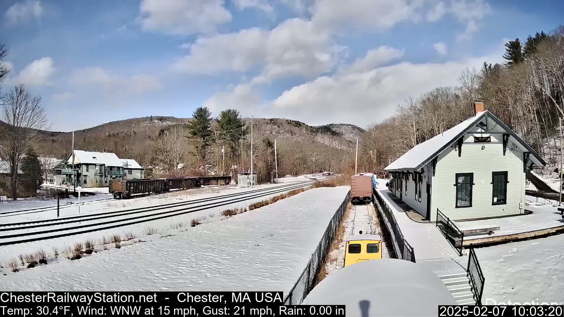 Chester Railway Station Live  Cam - Massachusetts, USA