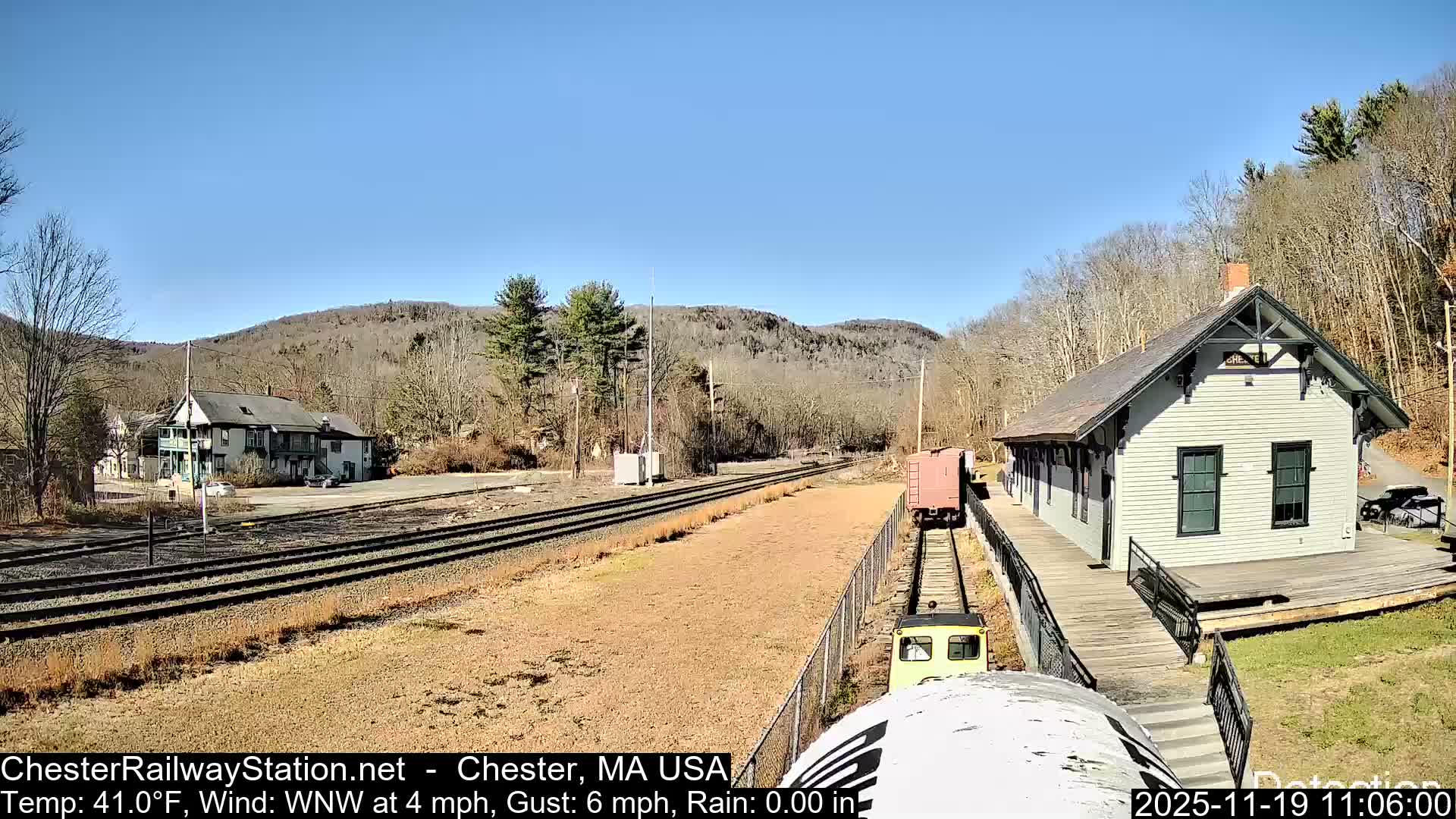 Chester Railway Station Live  Cam - Massachusetts, USA