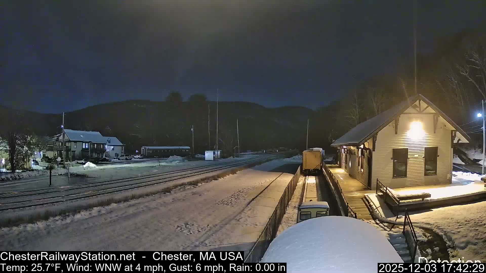Chester Railway Station Live  Cam - Massachusetts, USA