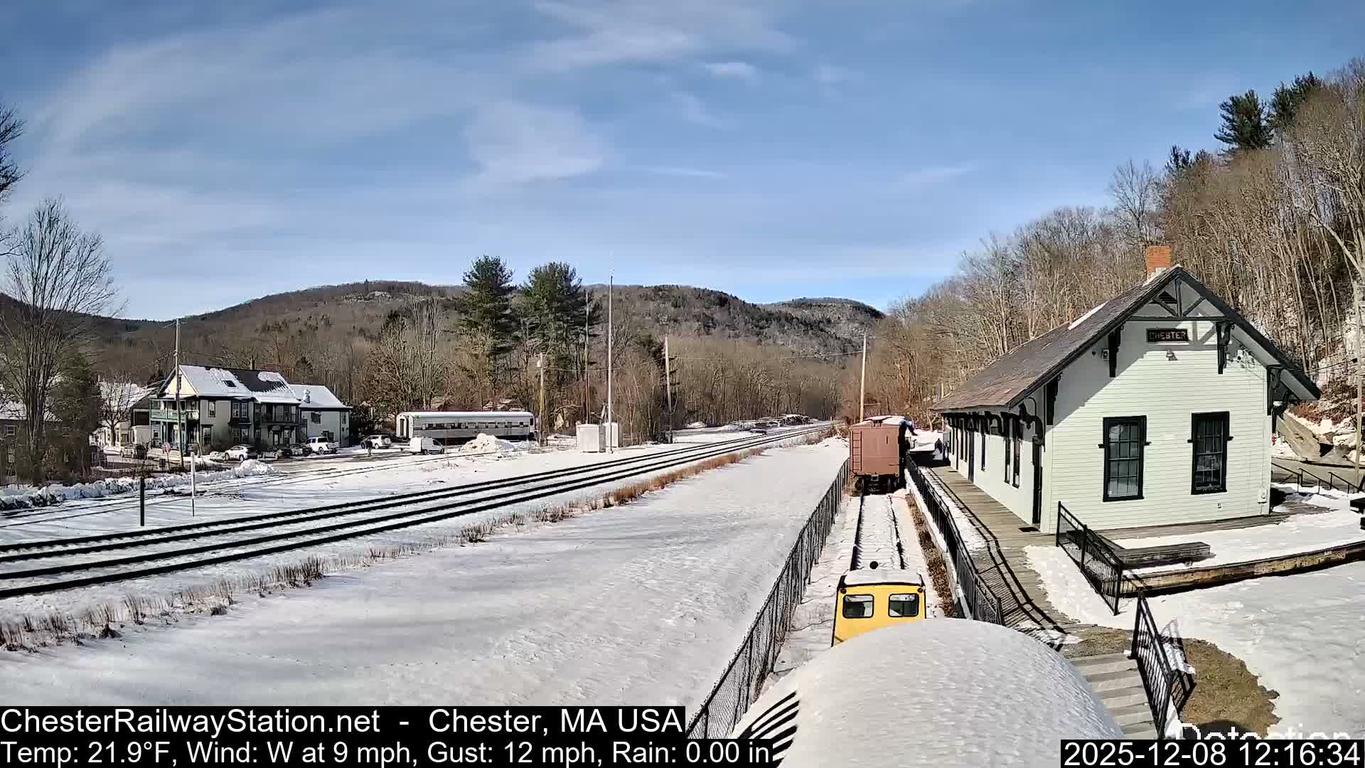 Chester Railway Station Live  Cam - Massachusetts, USA