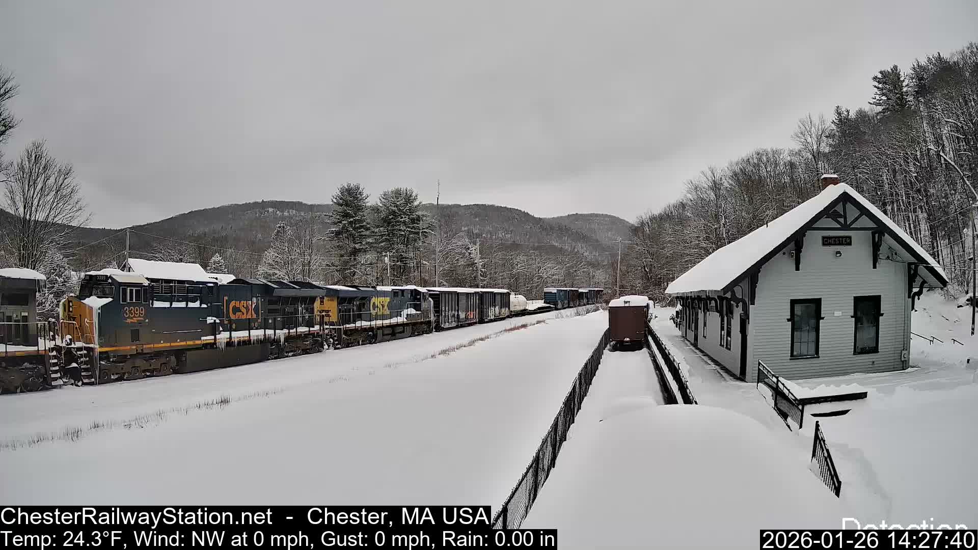 Chester Railway Station Live  Cam - Massachusetts, USA