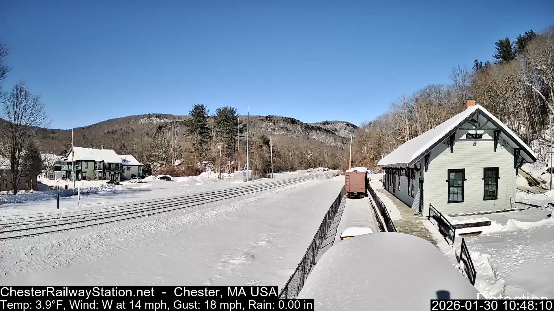 Chester Railway Station Live  Cam - Massachusetts, USA