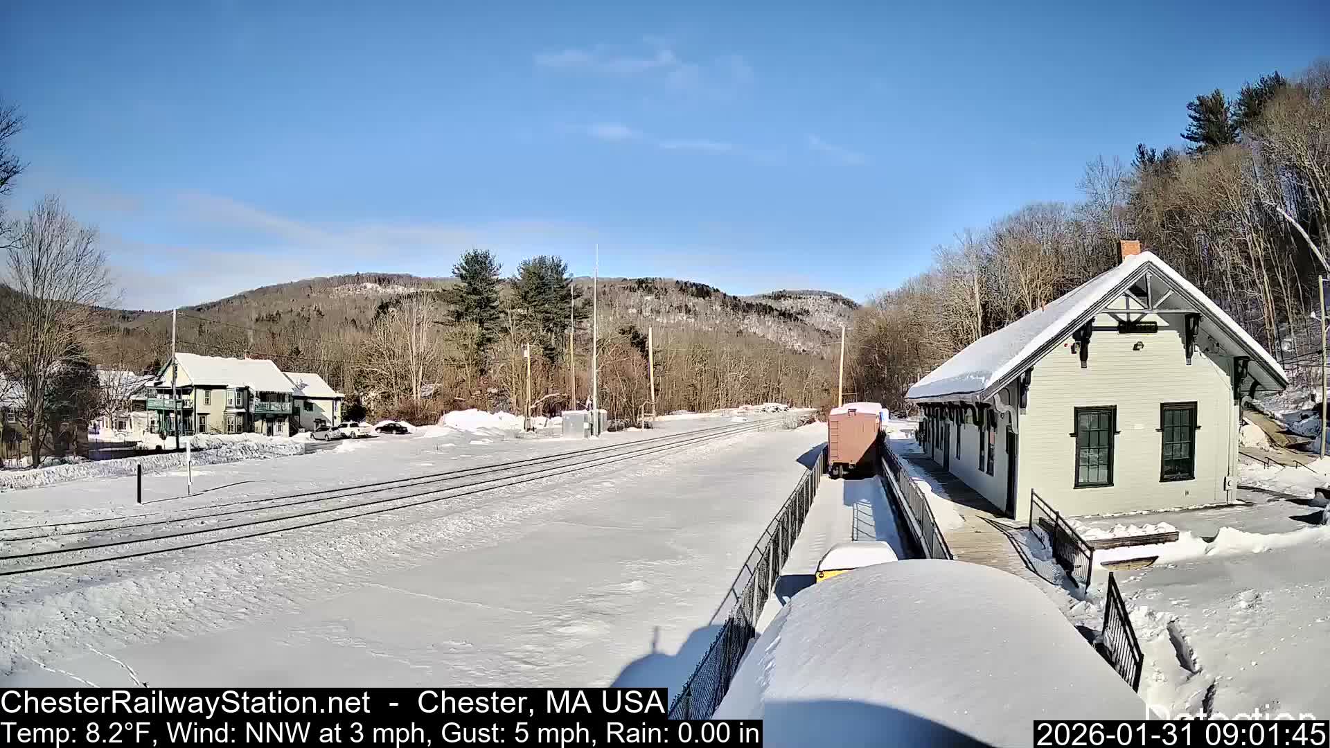 Chester Railway Station Live  Cam - Massachusetts, USA