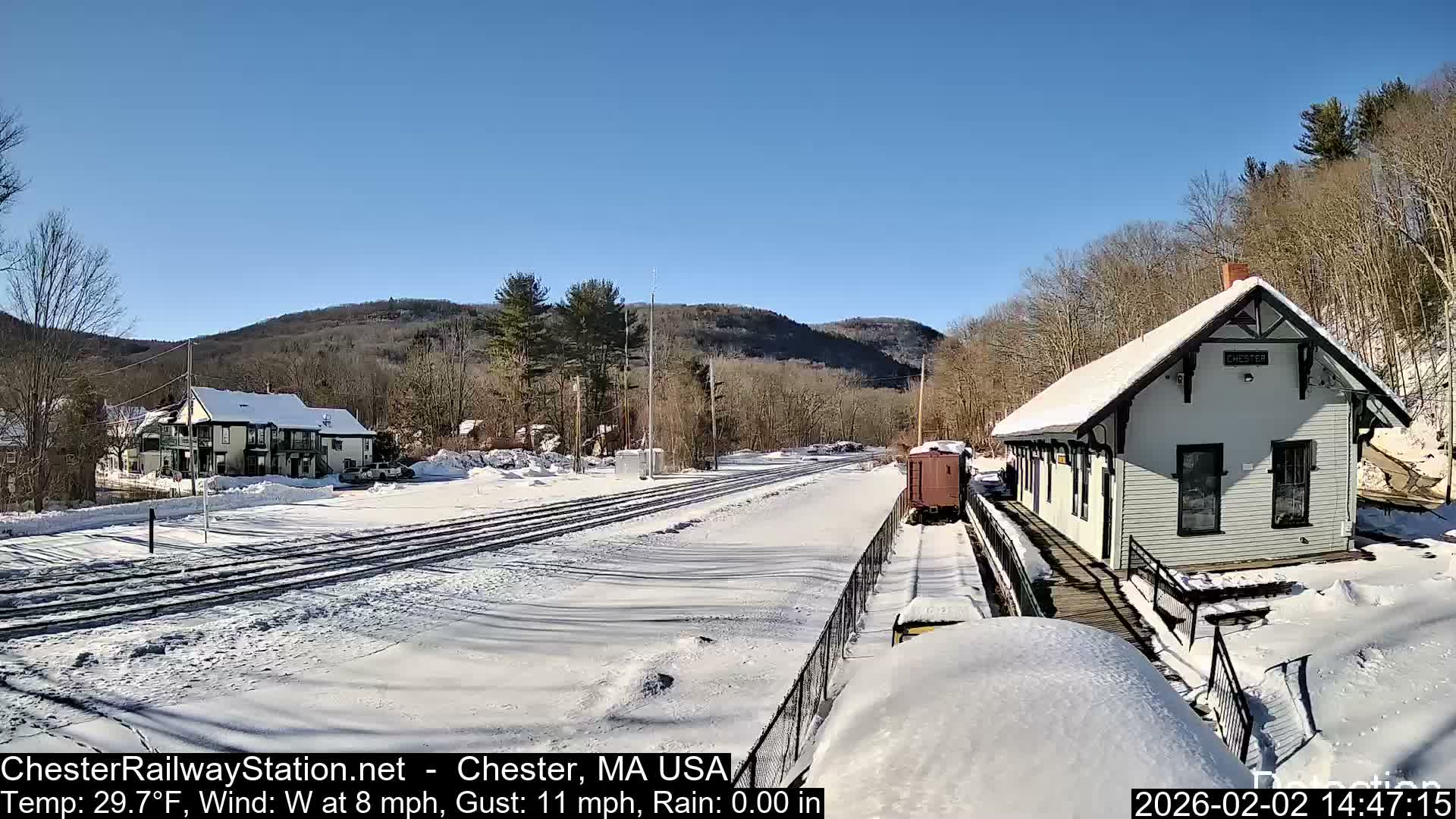 Chester Railway Station Live  Cam - Massachusetts, USA
