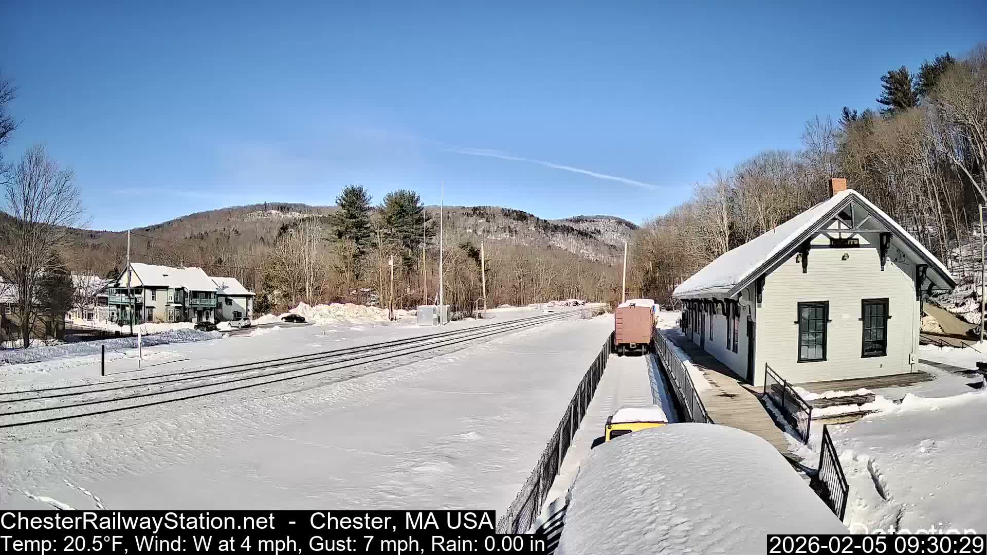 Chester Railway Station Live  Cam - Massachusetts, USA