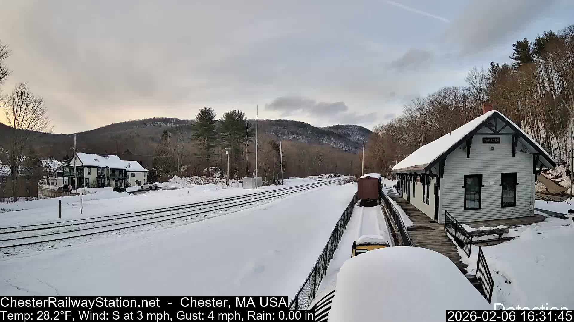 Chester Railway Station Live  Cam - Massachusetts, USA
