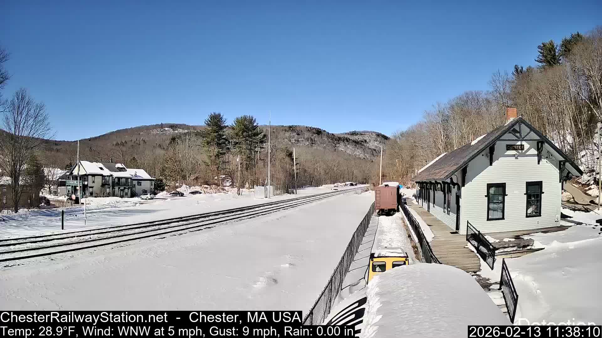 Chester Railway Station Live  Cam - Massachusetts, USA