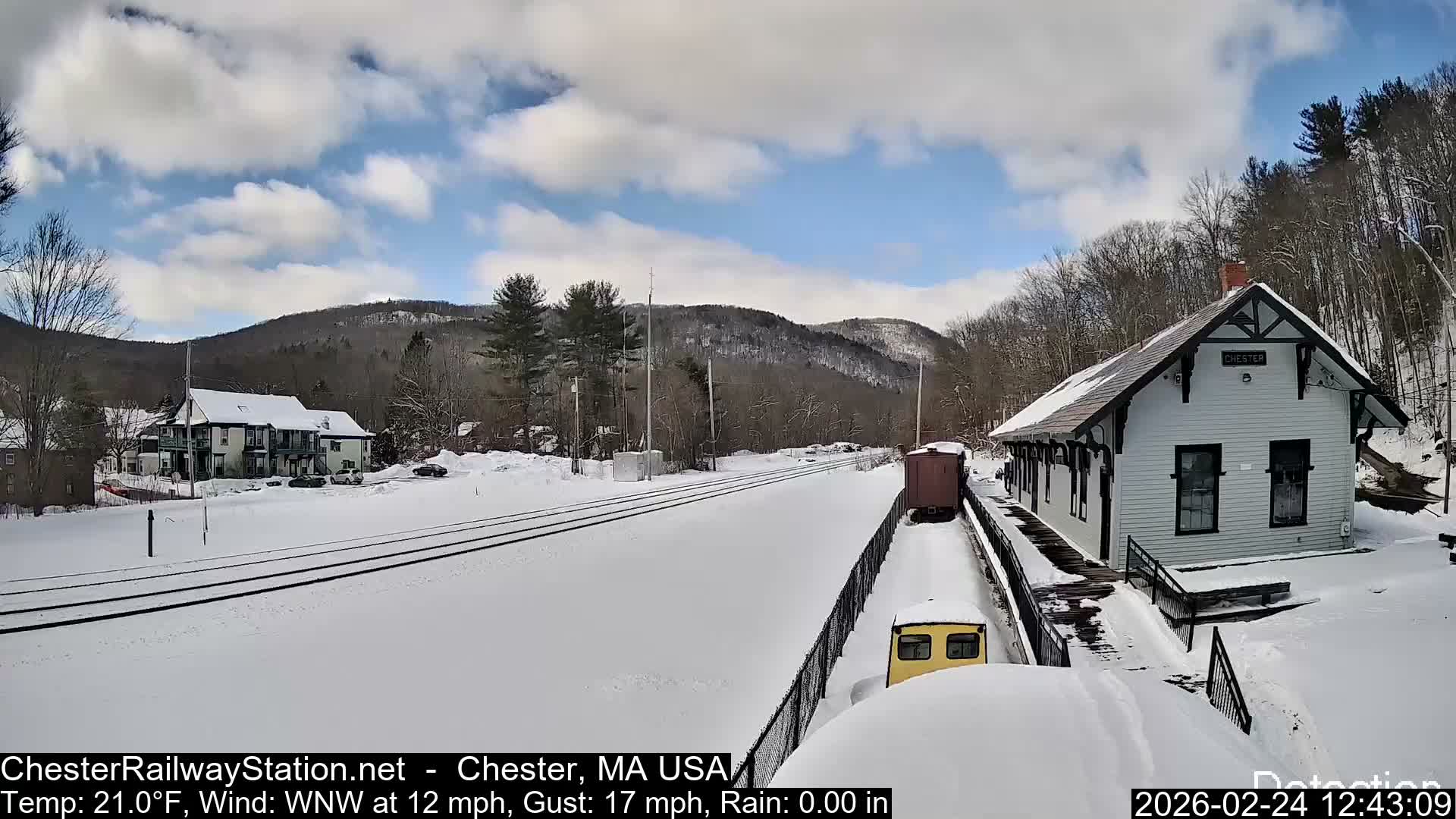 Chester Railway Station Live  Cam - Massachusetts, USA