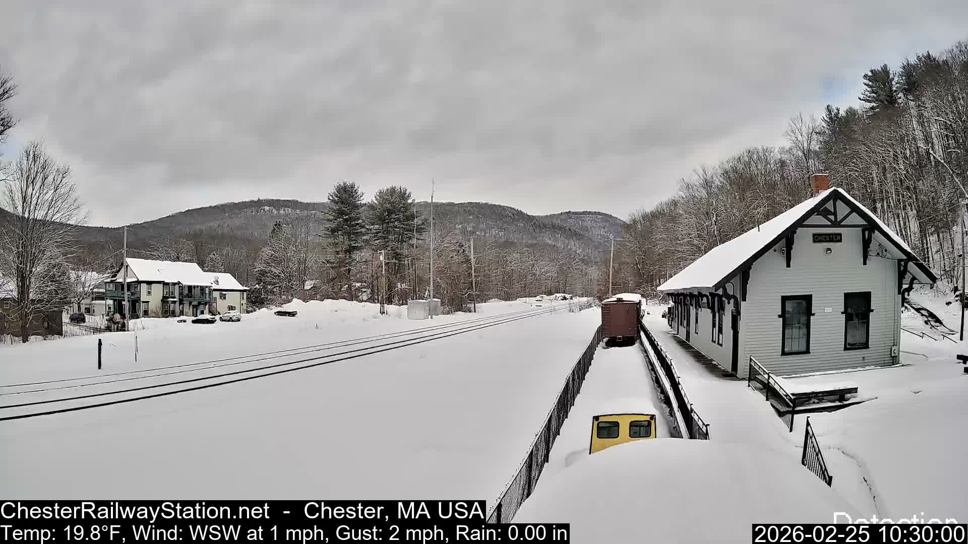 Chester Railway Station Live  Cam - Massachusetts, USA