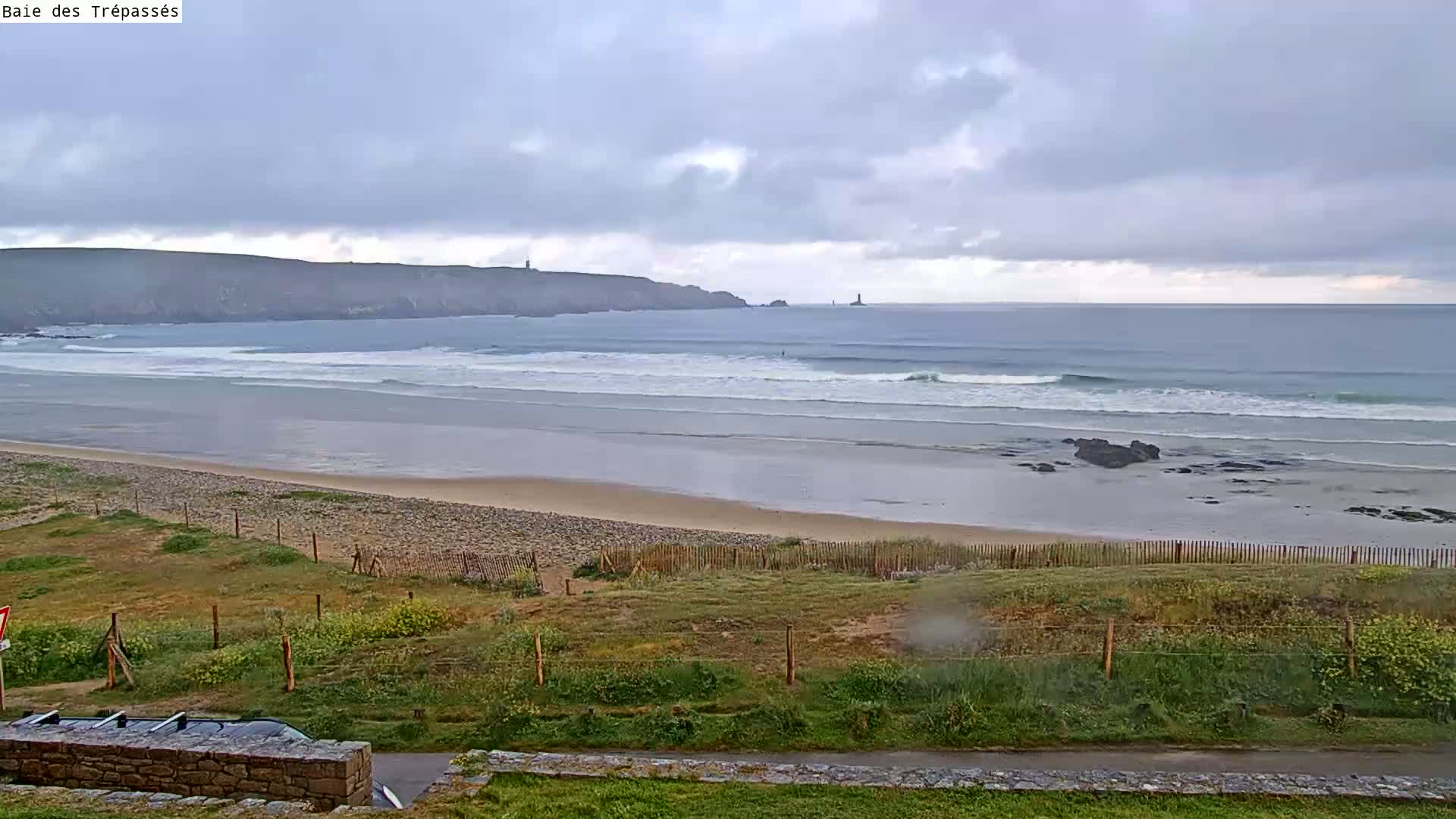 Plage de Baie des Trepasses Beach (Bay of Dead) Live Cam - Quimper, Finistère, Bretagne, France