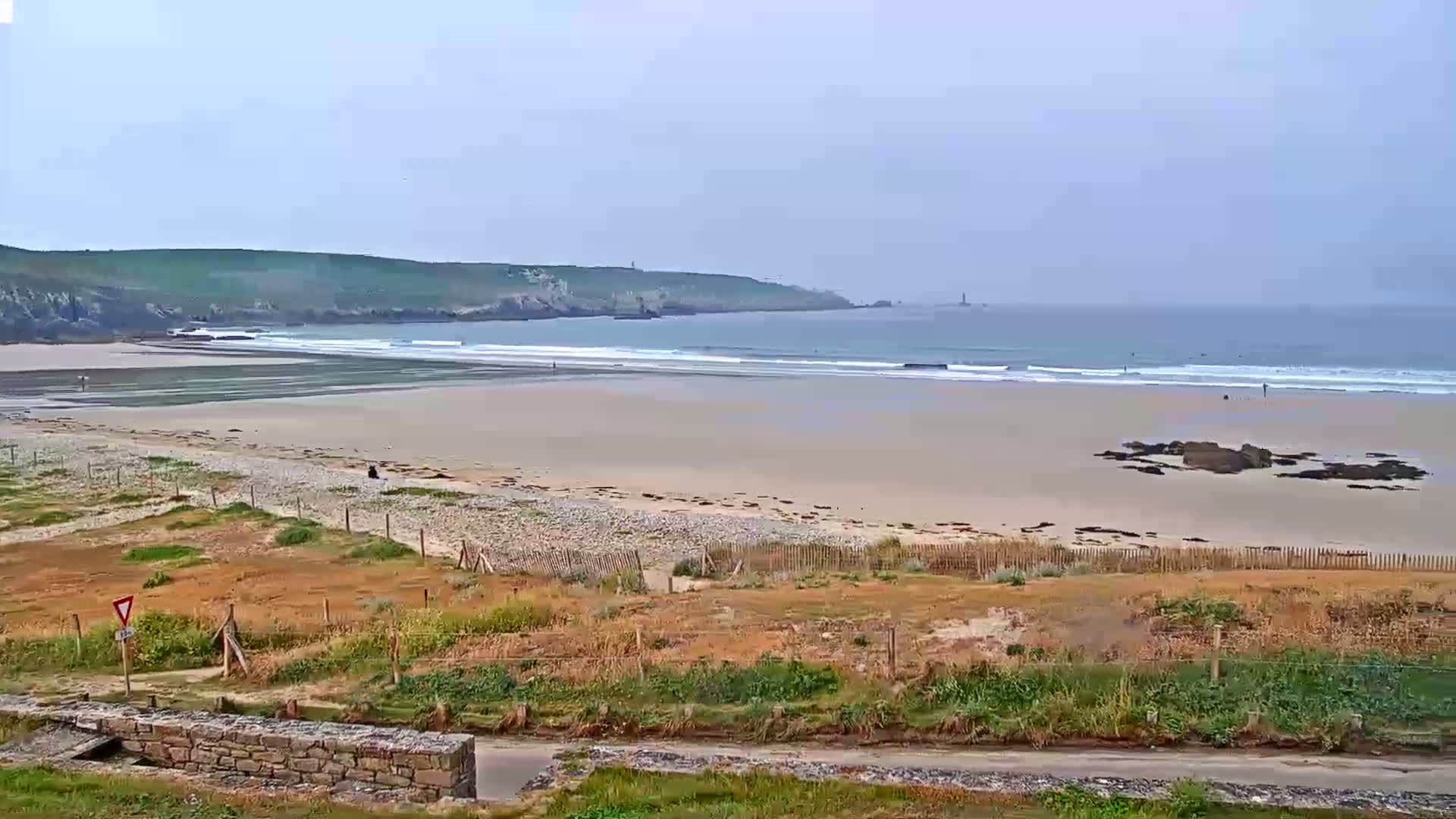 Plage de Baie des Trepasses Beach (Bay of Dead) Live Cam - Quimper, Finistère, Bretagne, France