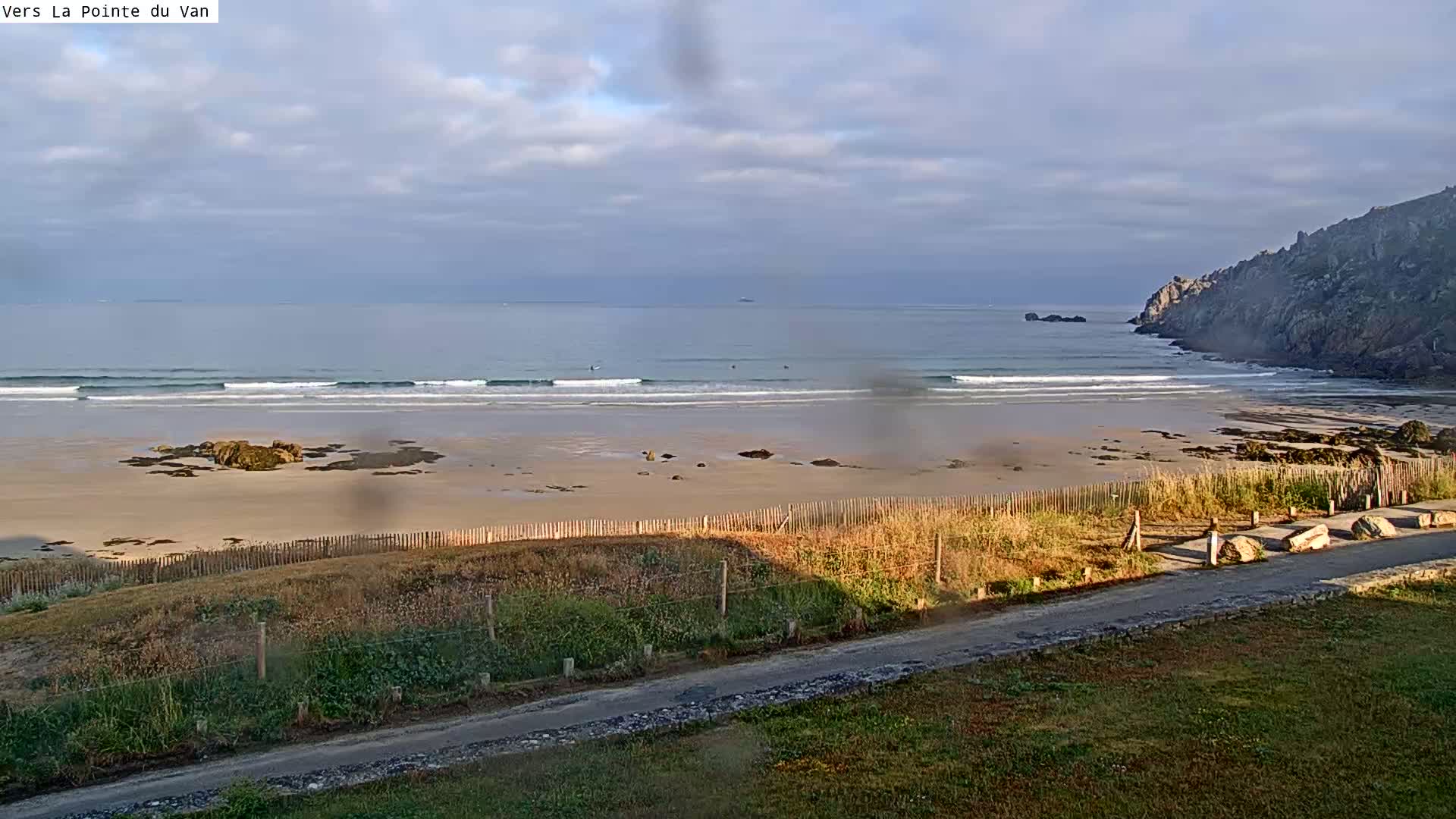 Plage de Baie des Trepasses Beach (Bay of Dead) Live Cam - Quimper, Finistère, Bretagne, France