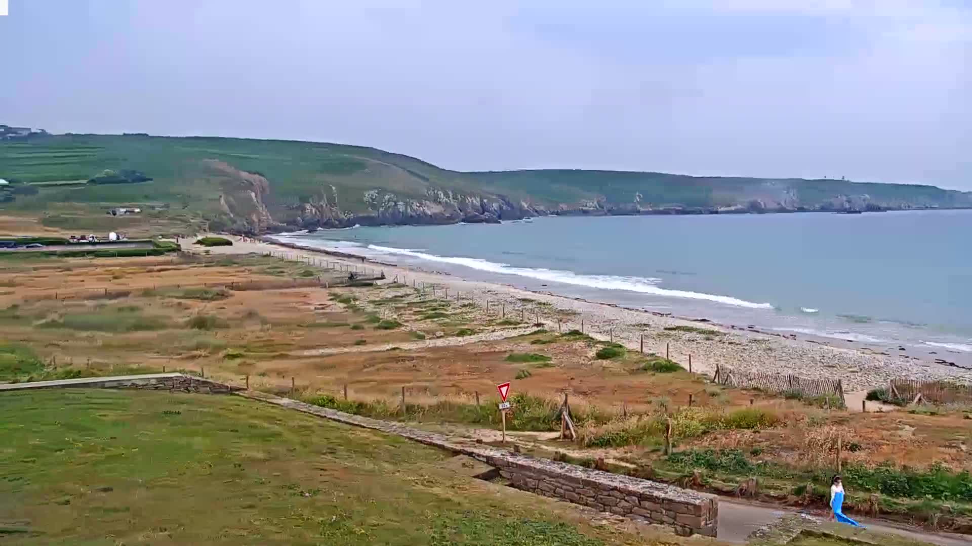 Plage de Baie des Trepasses Beach (Bay of Dead) Live Cam - Quimper, Finistère, Bretagne, France