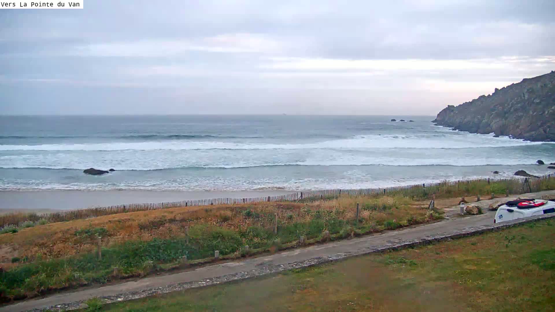 Plage de Baie des Trepasses Beach (Bay of Dead) Live Cam - Quimper, Finistère, Bretagne, France