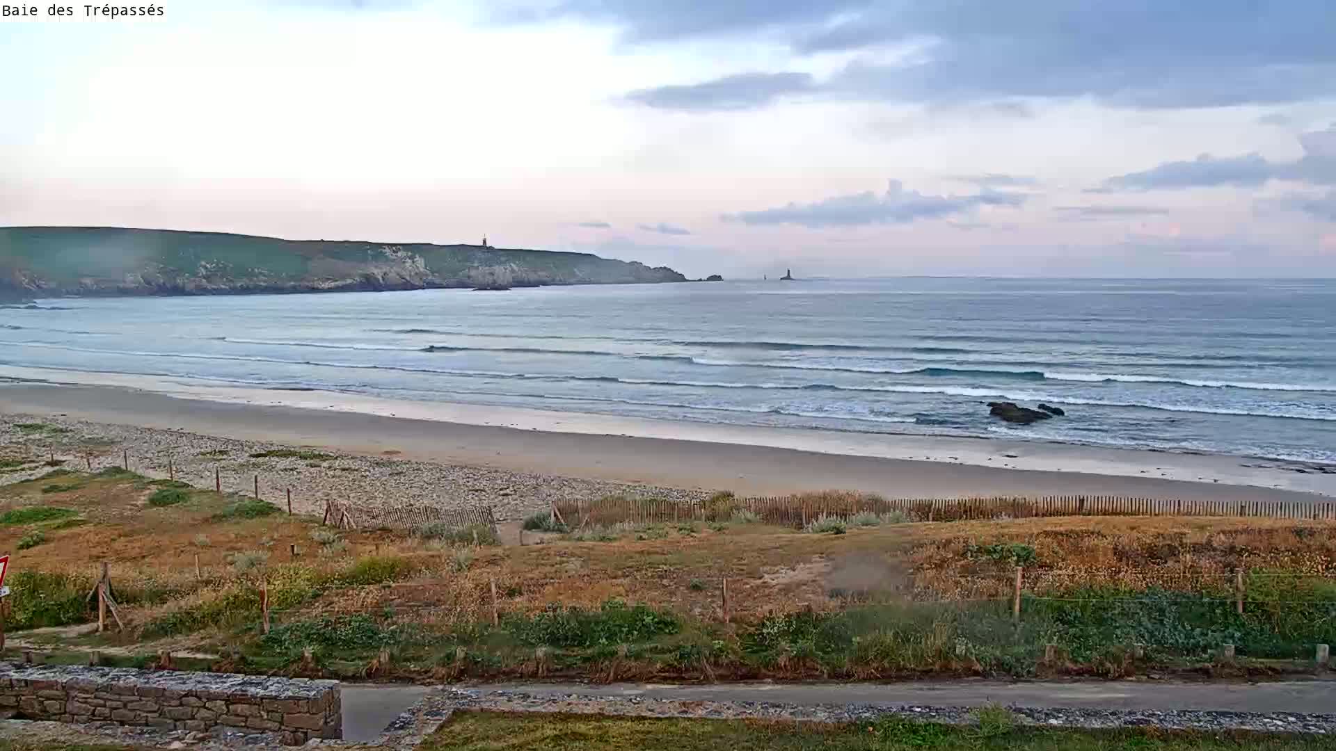 Plage de Baie des Trepasses Beach (Bay of Dead) Live Cam - Quimper, Finistère, Bretagne, France