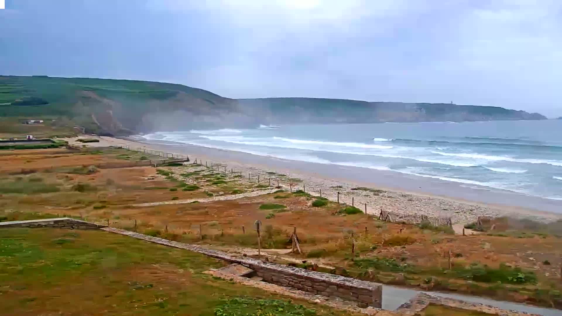 Plage de Baie des Trepasses Beach (Bay of Dead) Live Cam - Quimper, Finistère, Bretagne, France