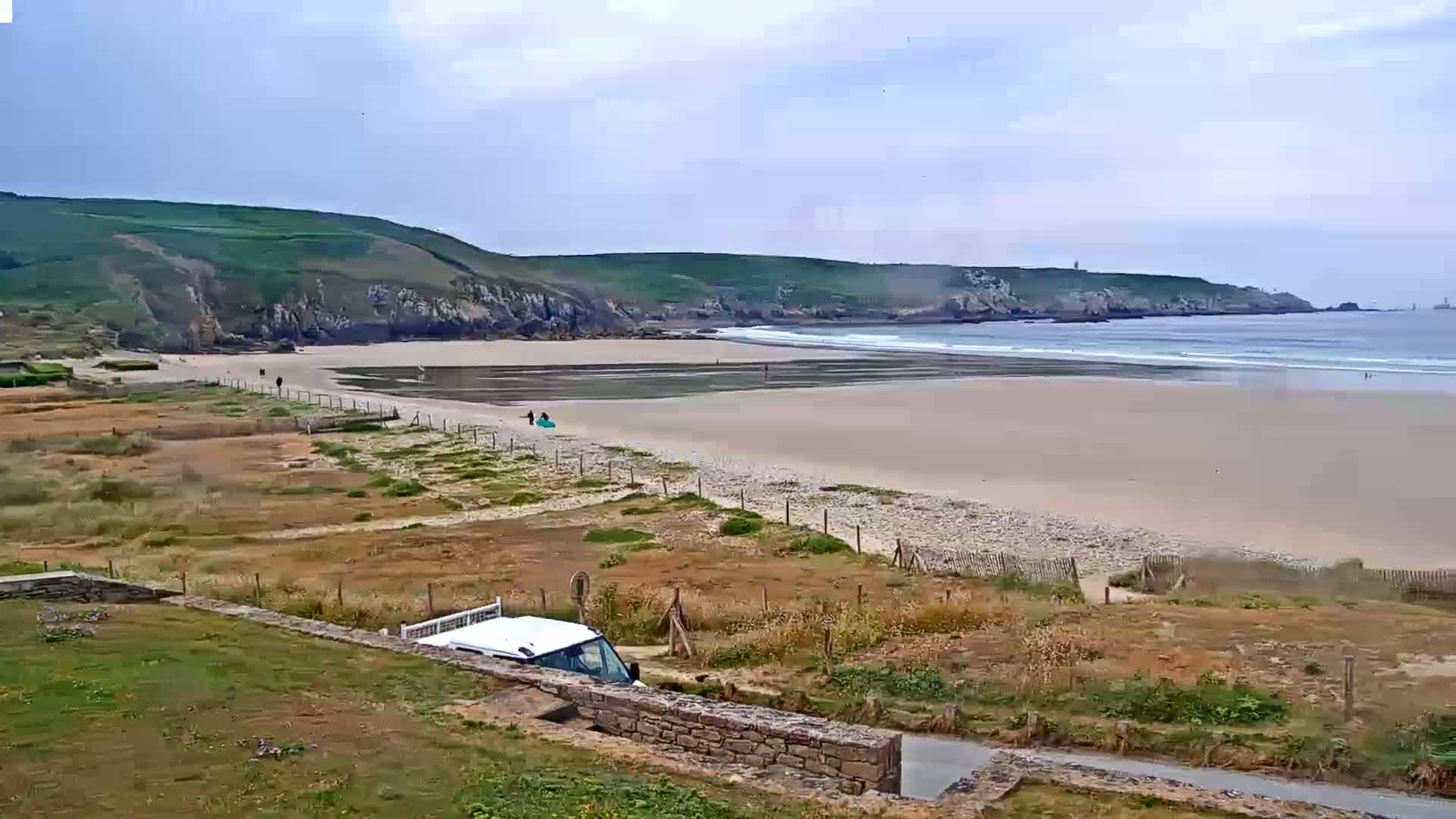 Plage de Baie des Trepasses Beach (Bay of Dead) Live Cam - Quimper, Finistère, Bretagne, France