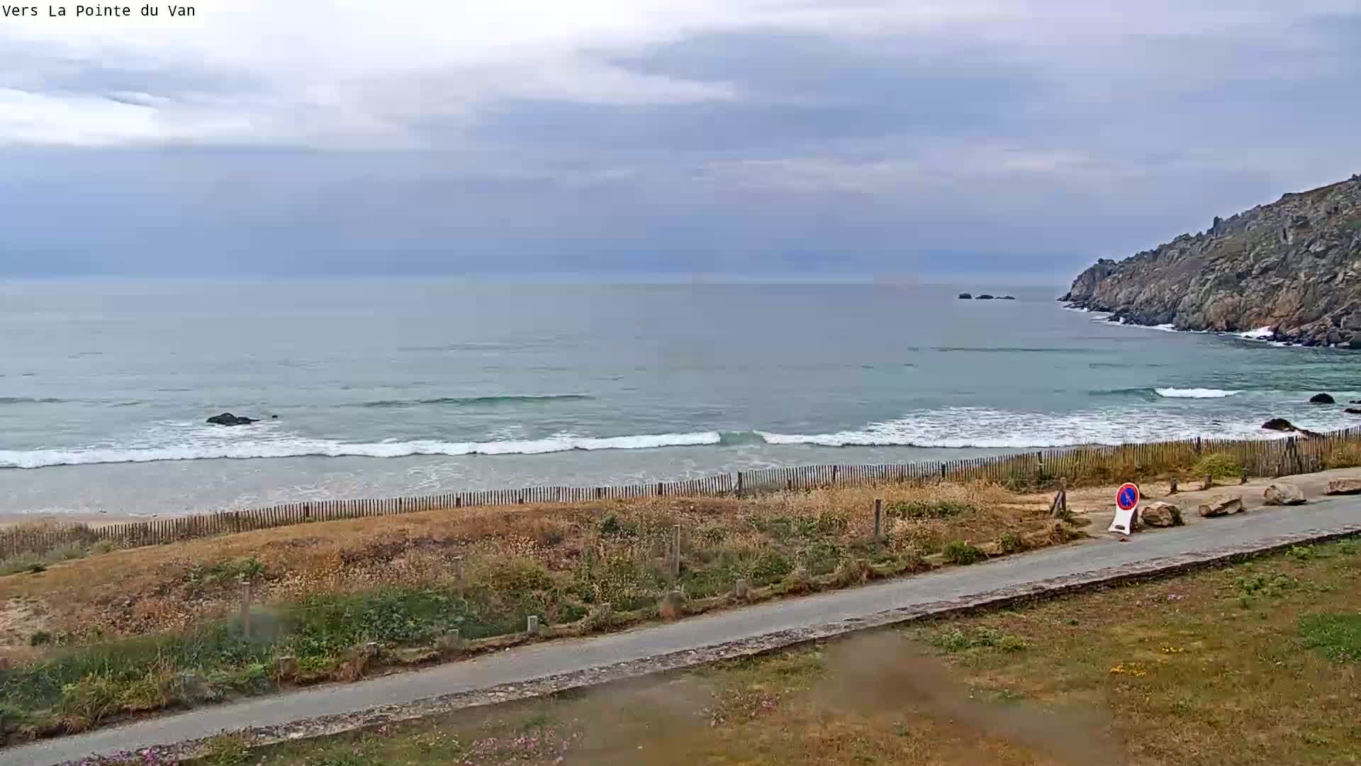 Plage de Baie des Trepasses Beach (Bay of Dead) Live Cam - Quimper, Finistère, Bretagne, France