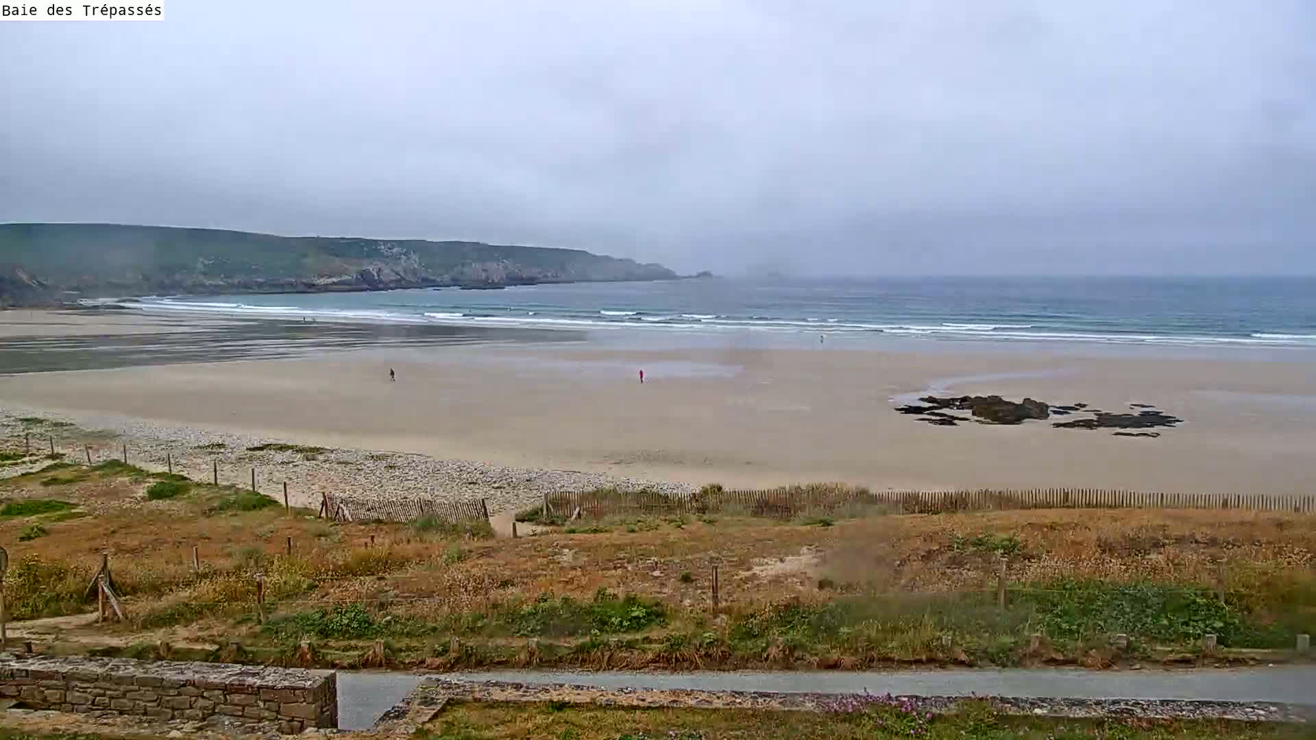 Plage de Baie des Trepasses Beach (Bay of Dead) Live Cam - Quimper, Finistère, Bretagne, France