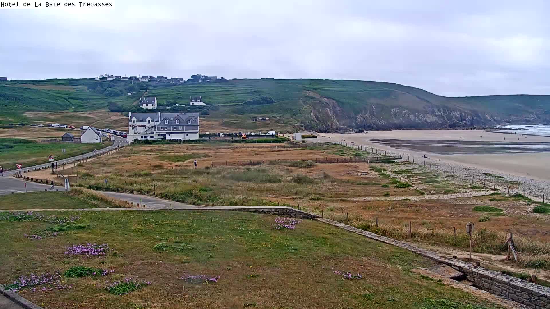 Plage de Baie des Trepasses Beach (Bay of Dead) Live Cam - Quimper, Finistère, Bretagne, France