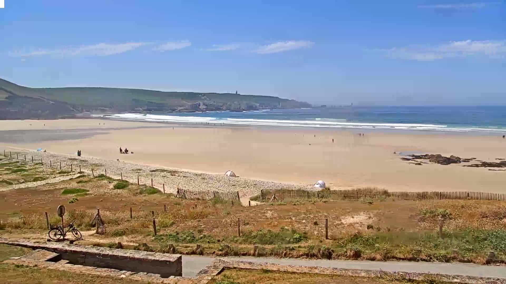Plage de Baie des Trepasses Beach (Bay of Dead) Live Cam - Quimper, Finistère, Bretagne, France