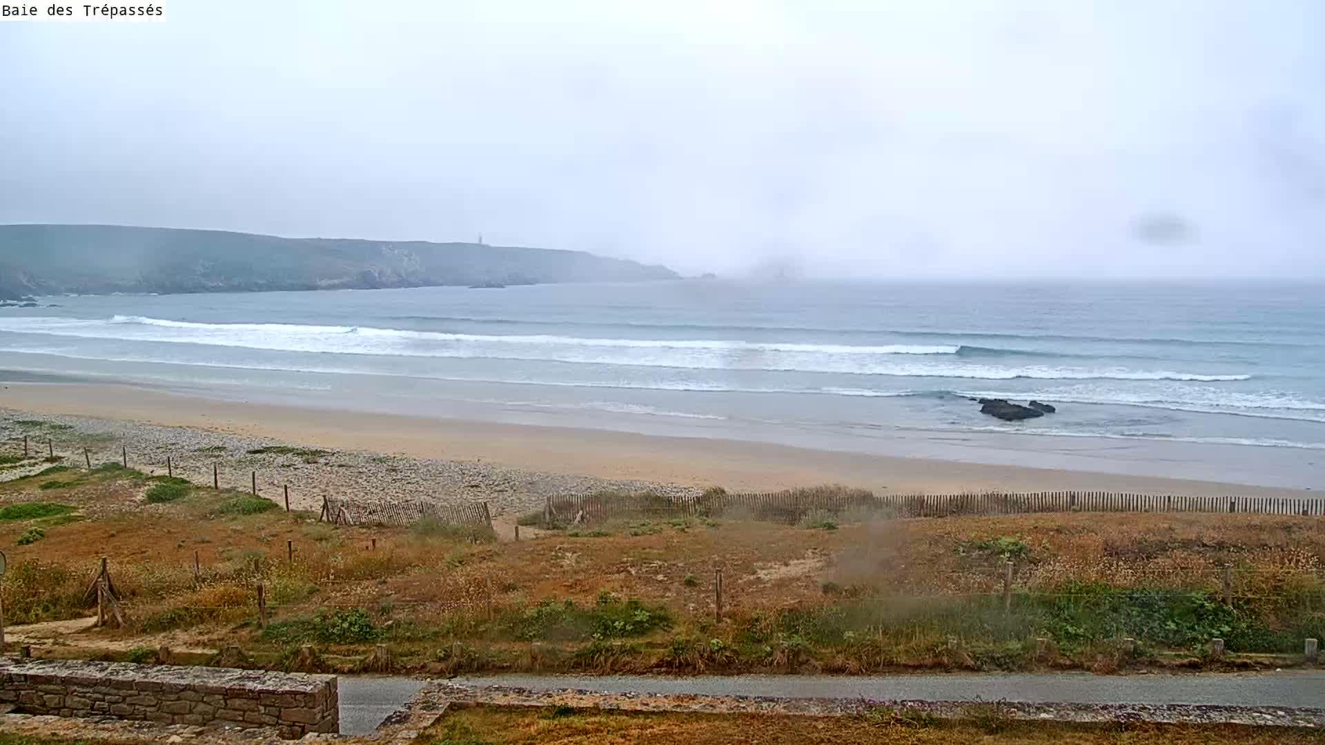 Plage de Baie des Trepasses Beach (Bay of Dead) Live Cam - Quimper, Finistère, Bretagne, France