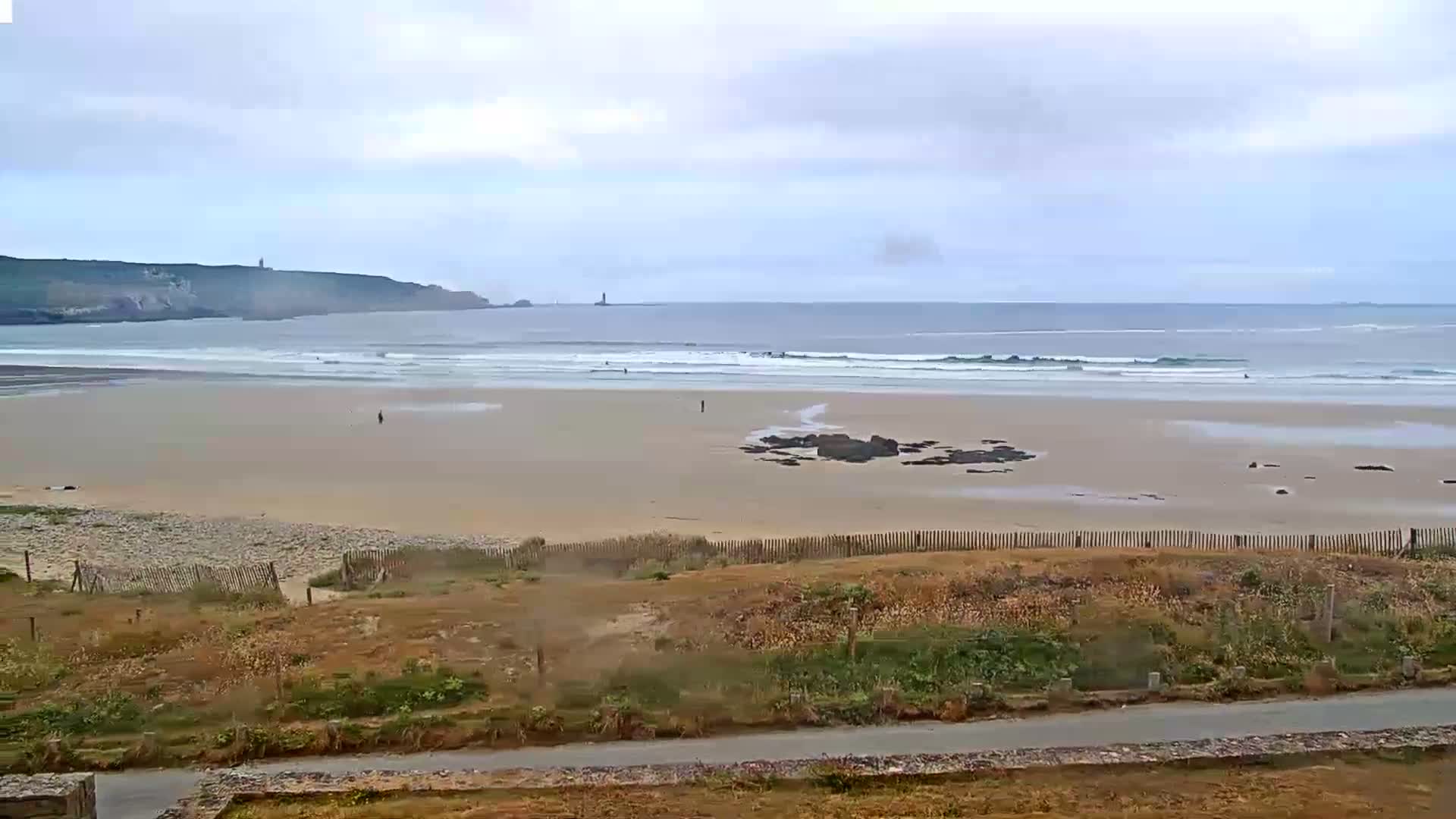 Plage de Baie des Trepasses Beach (Bay of Dead) Live Cam - Quimper, Finistère, Bretagne, France