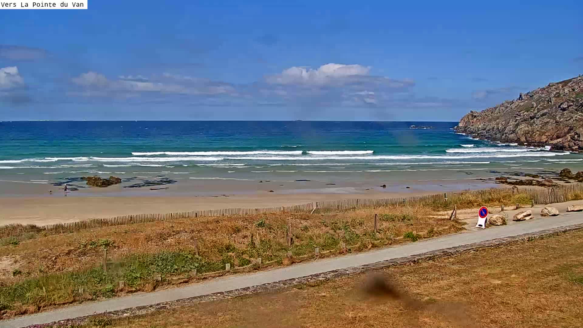 Plage de Baie des Trepasses Beach (Bay of Dead) Live Cam - Quimper, Finistère, Bretagne, France