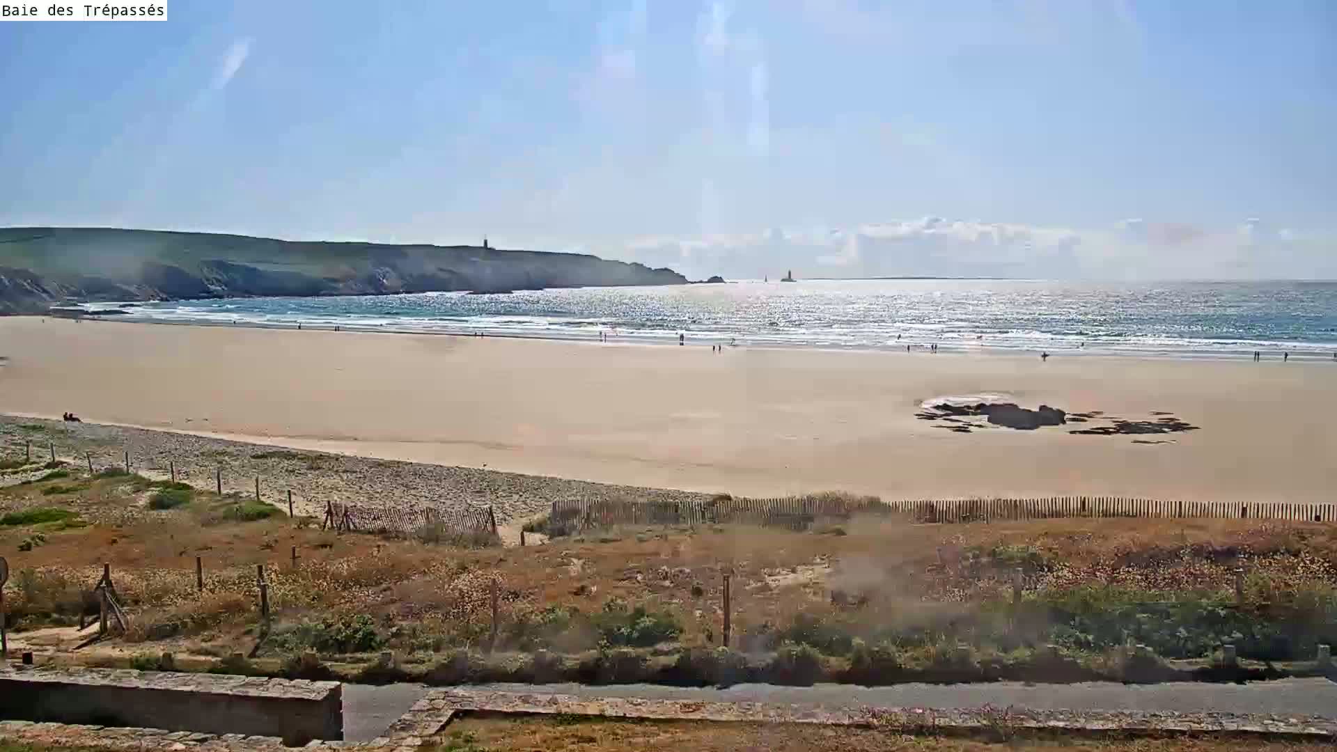 Plage de Baie des Trepasses Beach (Bay of Dead) Live Cam - Quimper, Finistère, Bretagne, France