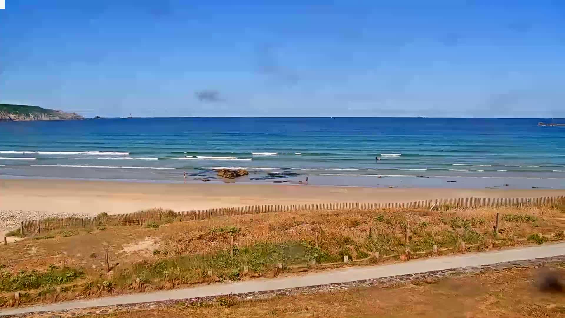 Plage de Baie des Trepasses Beach (Bay of Dead) Live Cam - Quimper, Finistère, Bretagne, France