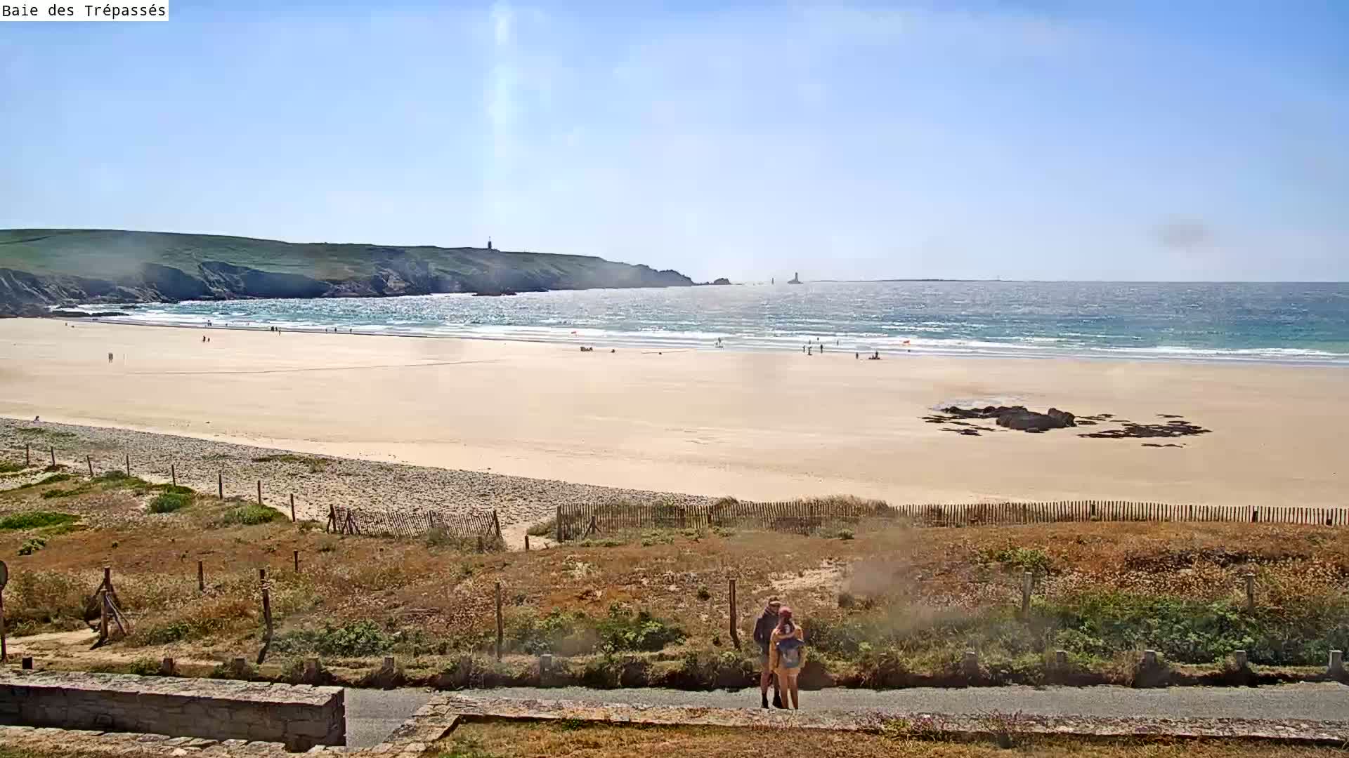 Plage de Baie des Trepasses Beach (Bay of Dead) Live Cam - Quimper, Finistère, Bretagne, France