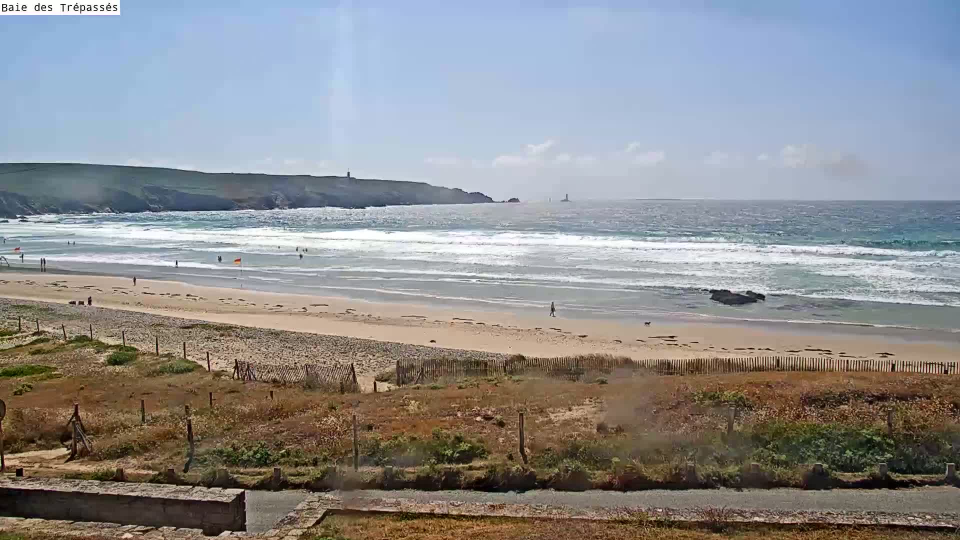 Plage de Baie des Trepasses Beach (Bay of Dead) Live Cam - Quimper, Finistère, Bretagne, France