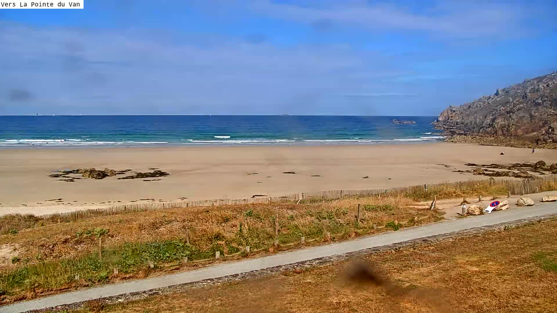 Plage de Baie des Trepasses Beach (Bay of Dead) Live Cam - Quimper, Finistère, Bretagne, France