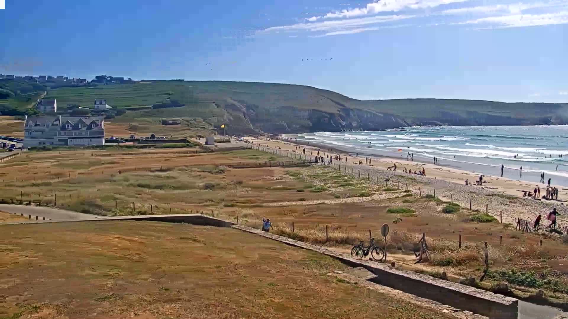 Plage de Baie des Trepasses Beach (Bay of Dead) Live Cam - Quimper, Finistère, Bretagne, France