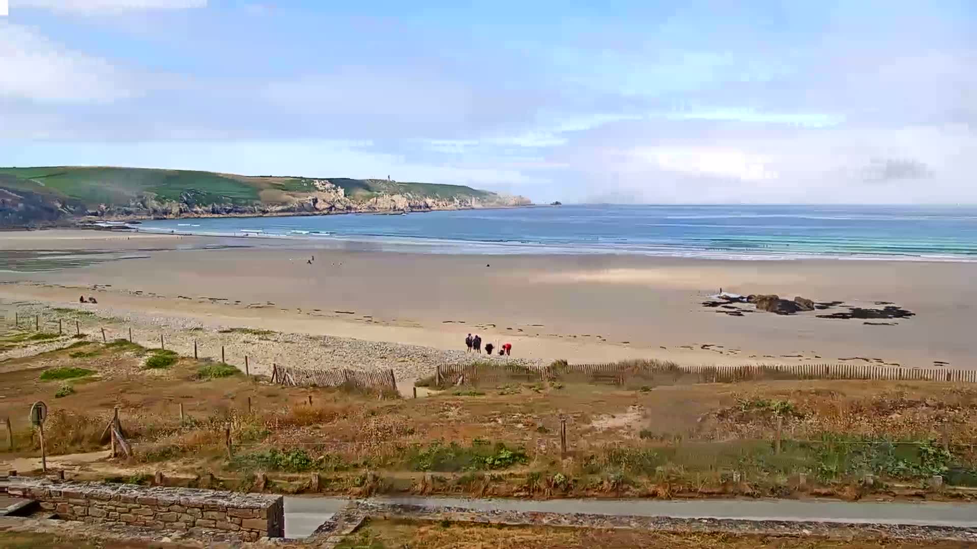 Plage de Baie des Trepasses Beach (Bay of Dead) Live Cam - Quimper, Finistère, Bretagne, France