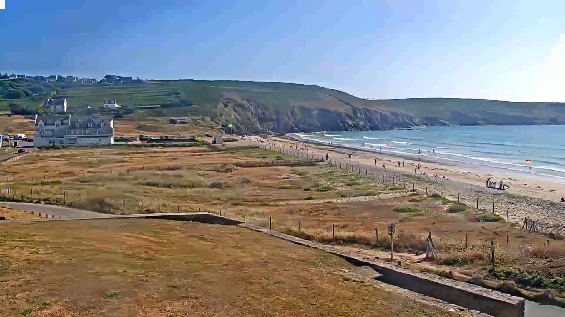 Plage de Baie des Trepasses Beach (Bay of Dead) Live Cam - Quimper, Finistère, Bretagne, France