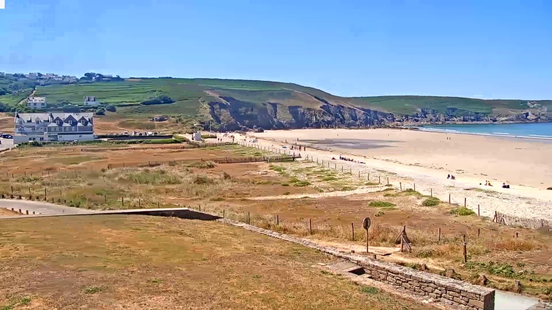 Plage de Baie des Trepasses Beach (Bay of Dead) Live Cam - Quimper, Finistère, Bretagne, France