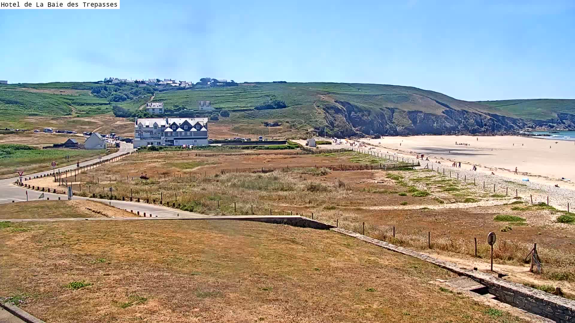 Plage de Baie des Trepasses Beach (Bay of Dead) Live Cam - Quimper, Finistère, Bretagne, France