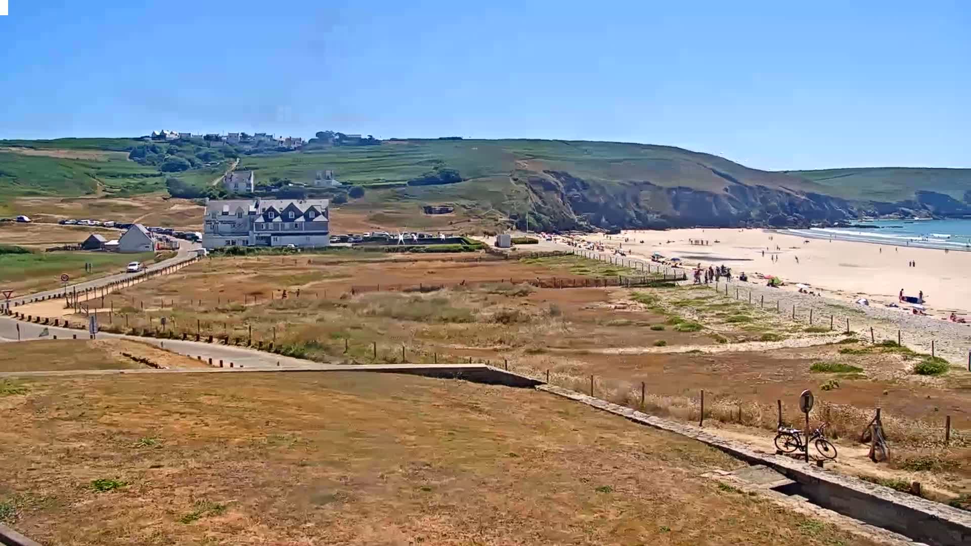 Plage de Baie des Trepasses Beach (Bay of Dead) Live Cam - Quimper, Finistère, Bretagne, France