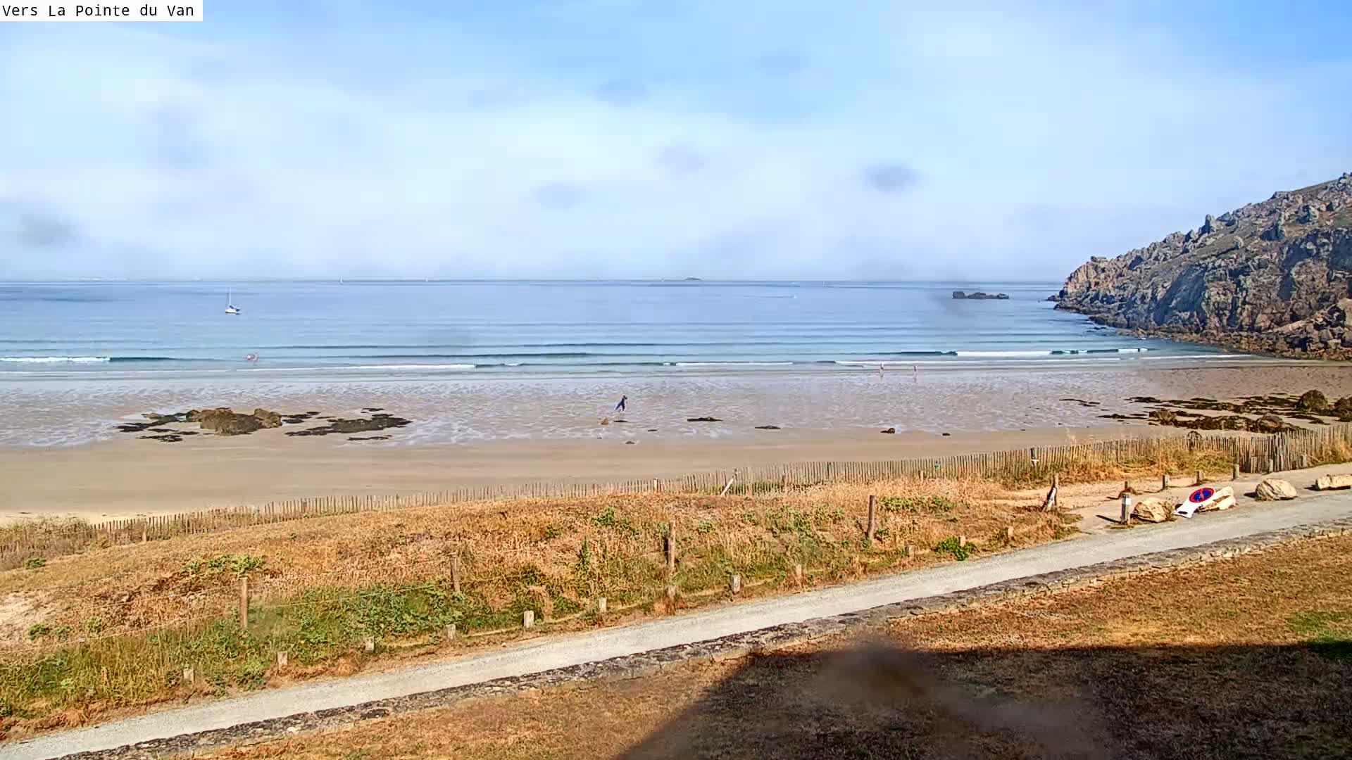 Plage de Baie des Trepasses Beach (Bay of Dead) Live Cam - Quimper, Finistère, Bretagne, France