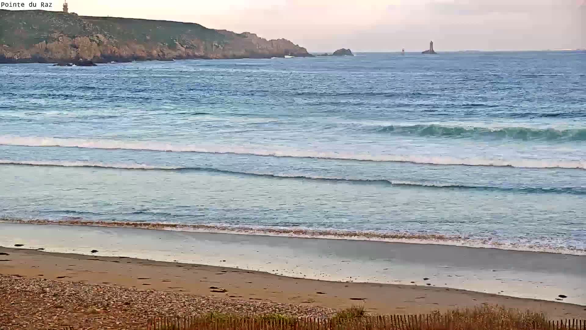 Plage de Baie des Trepasses Beach (Bay of Dead) Live Cam - Quimper, Finistère, Bretagne, France
