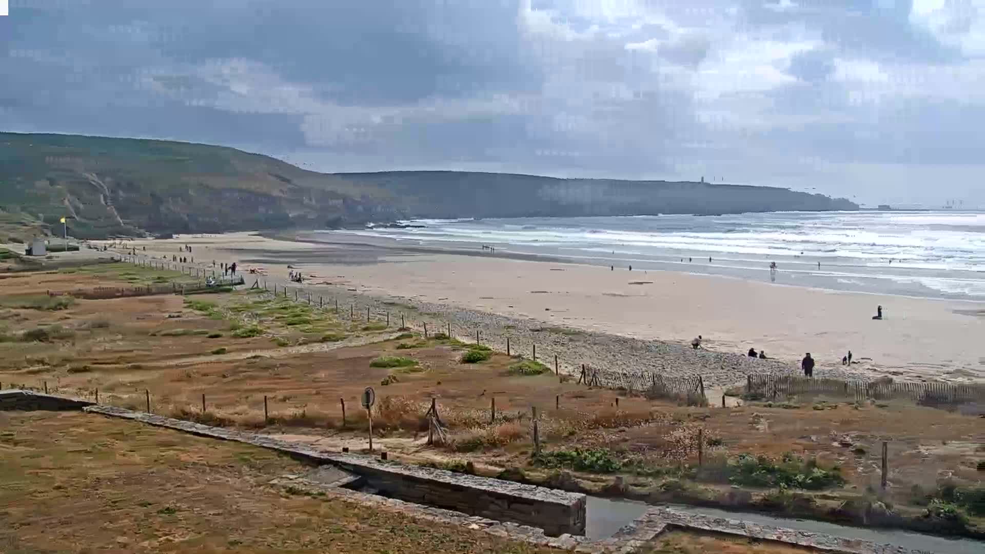 Plage de Baie des Trepasses Beach (Bay of Dead) Live Cam - Quimper, Finistère, Bretagne, France