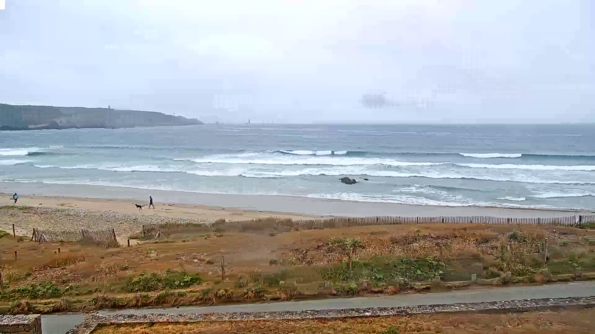 Plage de Baie des Trepasses Beach (Bay of Dead) Live Cam - Quimper, Finistère, Bretagne, France