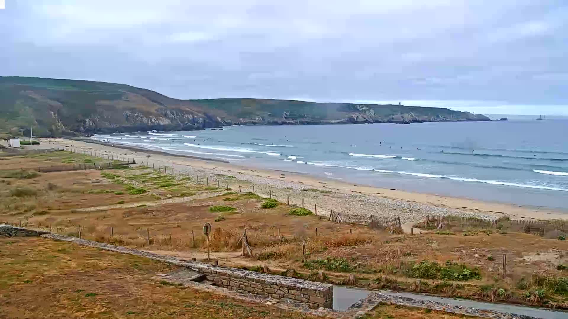 Plage de Baie des Trepasses Beach (Bay of Dead) Live Cam - Quimper, Finistère, Bretagne, France