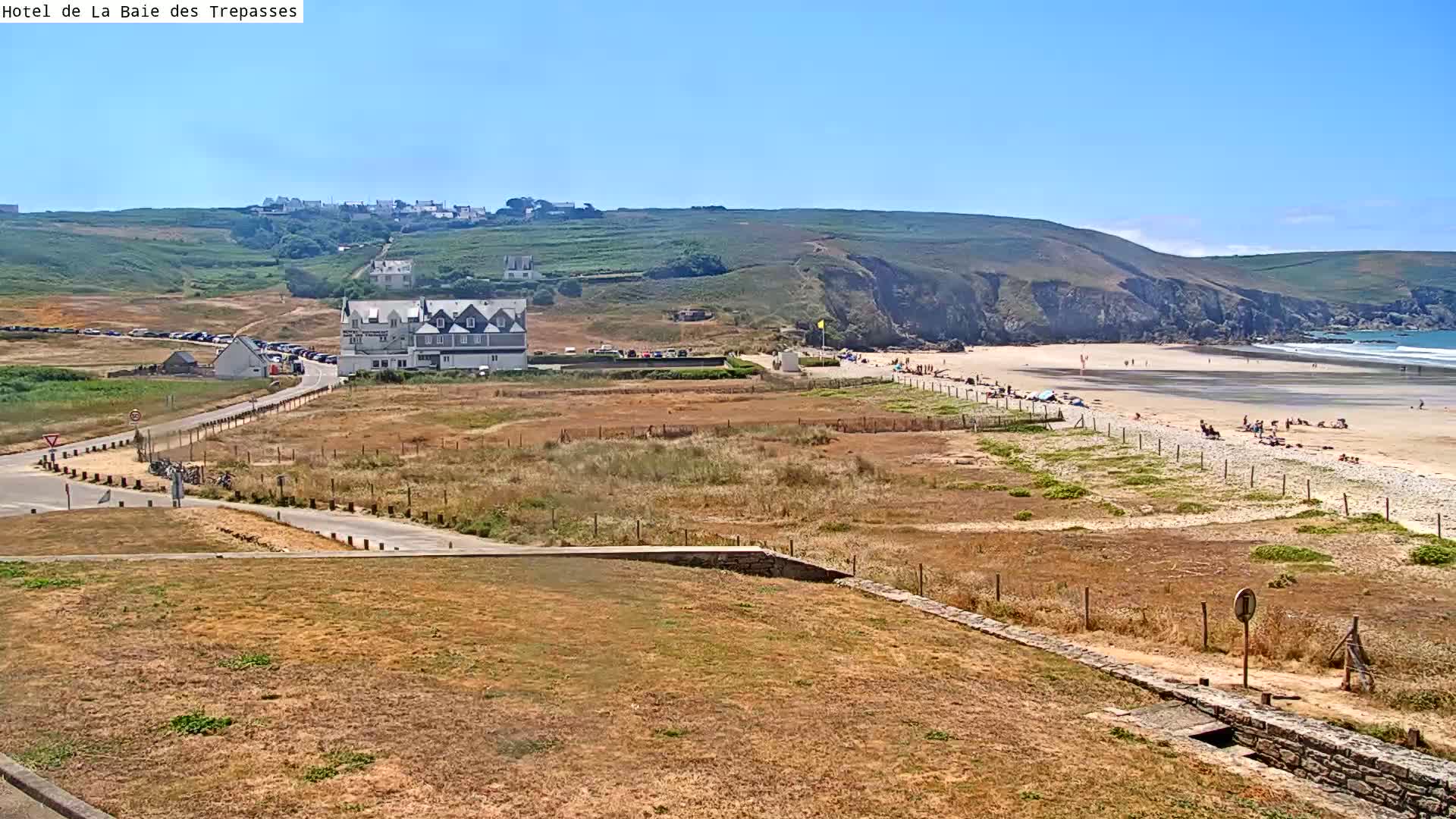 Plage de Baie des Trepasses Beach (Bay of Dead) Live Cam - Quimper, Finistère, Bretagne, France