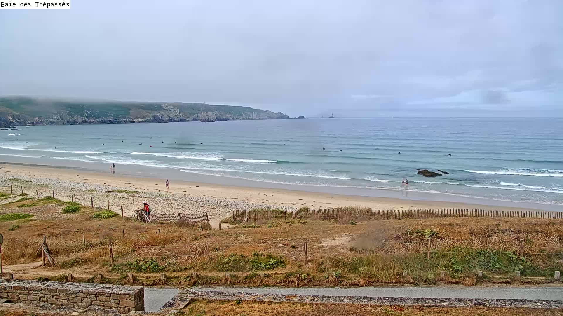 Plage de Baie des Trepasses Beach (Bay of Dead) Live Cam - Quimper, Finistère, Bretagne, France
