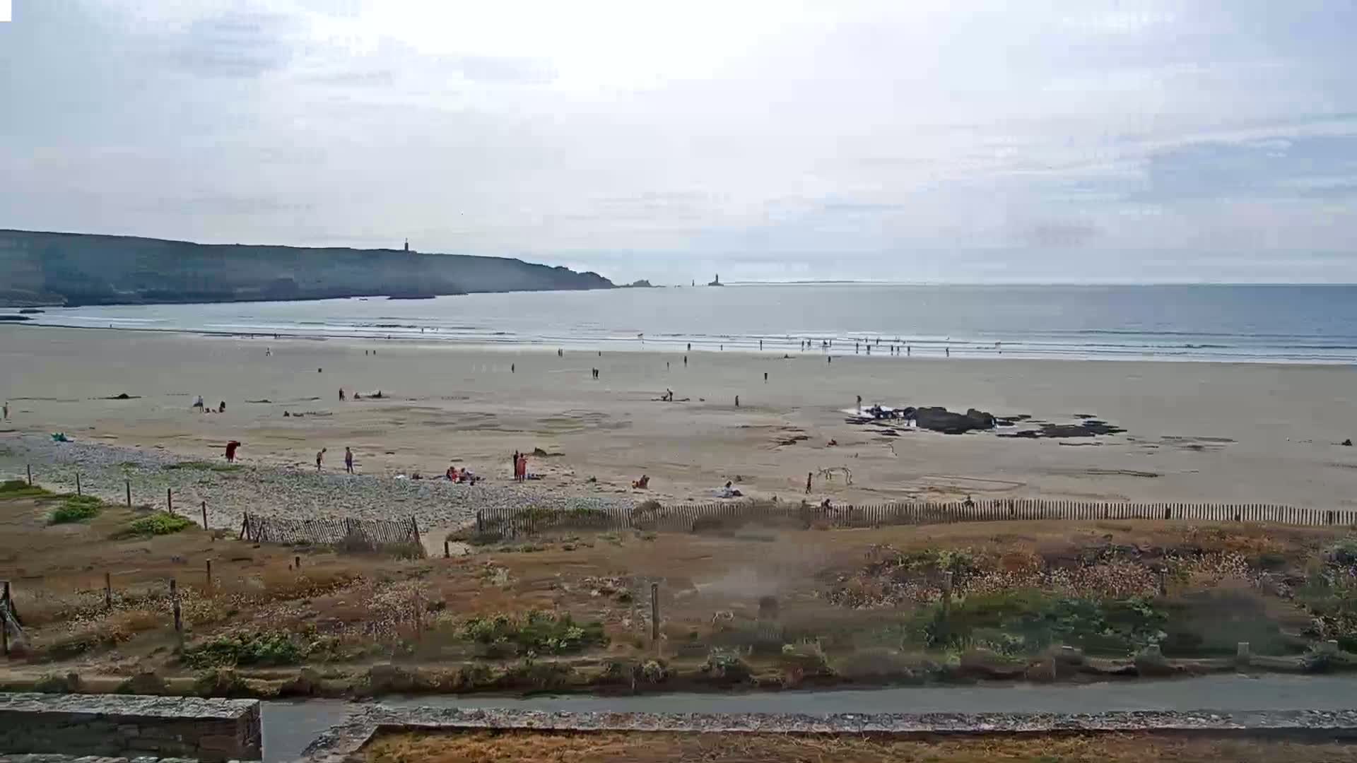 Plage de Baie des Trepasses Beach (Bay of Dead) Live Cam - Quimper, Finistère, Bretagne, France