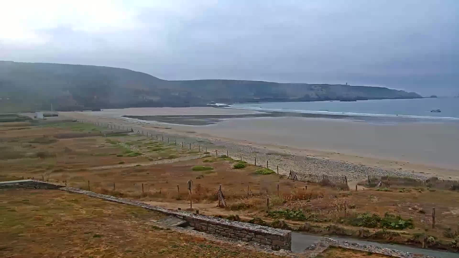 Plage de Baie des Trepasses Beach (Bay of Dead) Live Cam - Quimper, Finistère, Bretagne, France