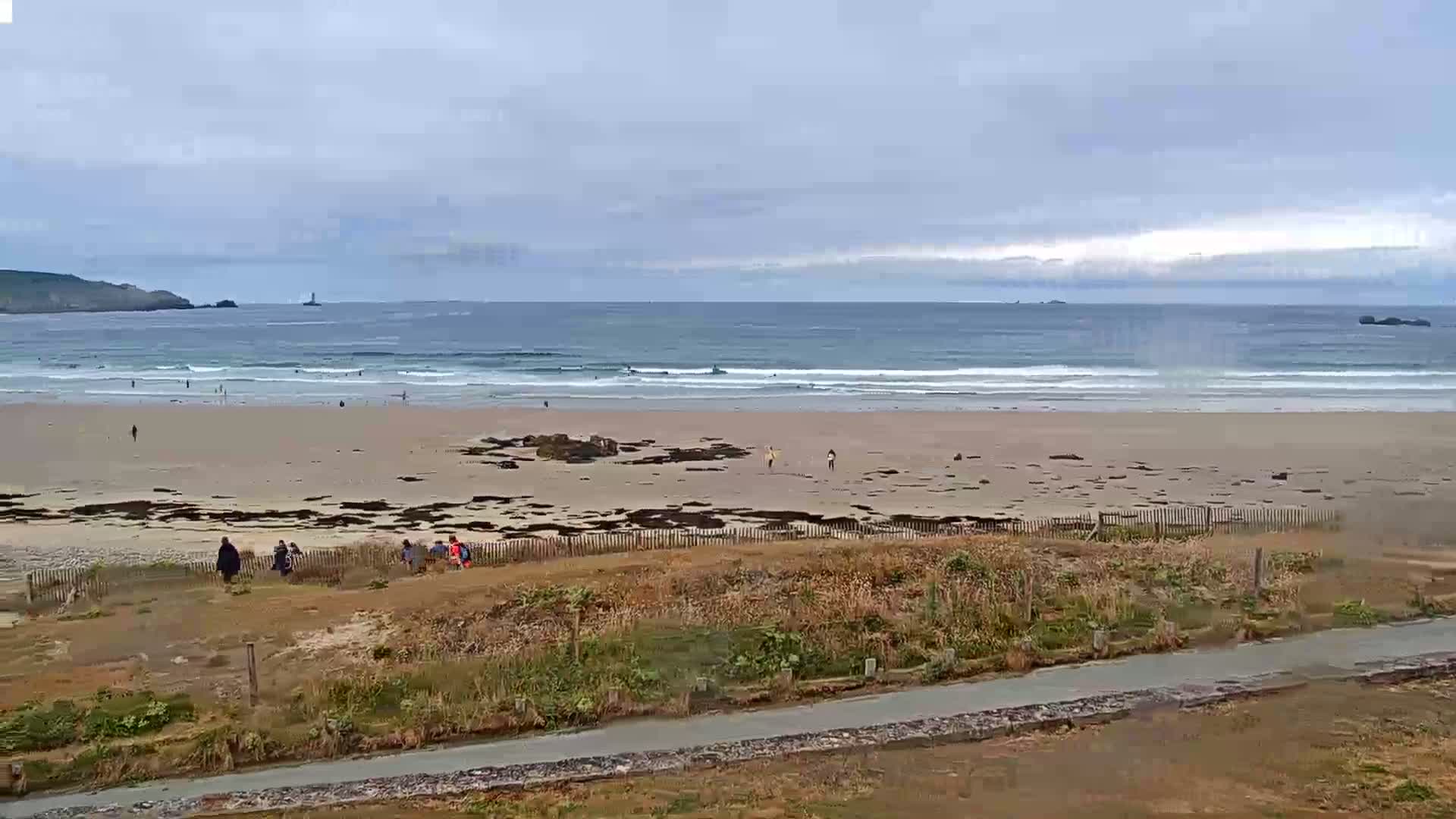 Plage de Baie des Trepasses Beach (Bay of Dead) Live Cam - Quimper, Finistère, Bretagne, France